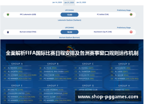 全面解析FIFA国际比赛日程安排及各洲赛事窗口规则运作机制 全面解析FIFA国际比赛日程安排及各洲赛事窗口规则运作机制